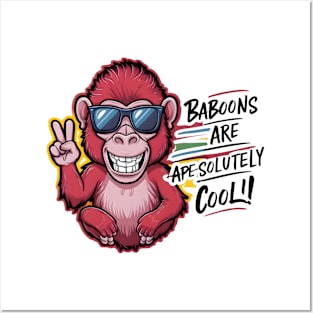 Baron Baboon Shades: Baboon Are Cool Posters and Art